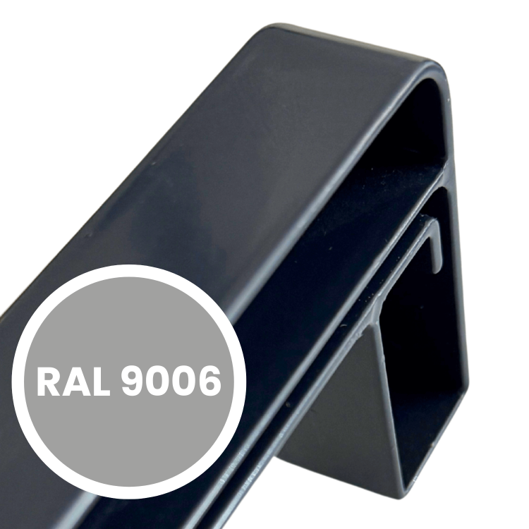 zakończenia aluminiowe SMART do parapetów zewnętrznych, kolor RAL 9006 – zaślepki