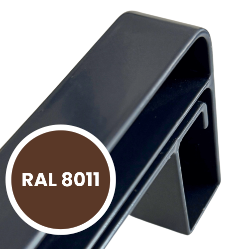 zakończenia aluminiowe SMART do parapetów zewnętrznych, kolor RAL 8011 – zaślepki