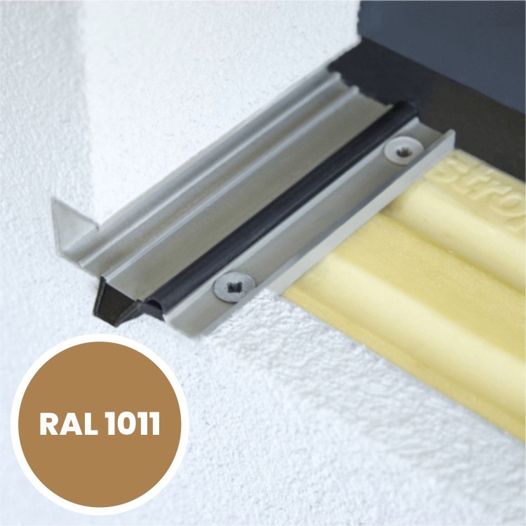 System SMART – montaż na ciepłym parapecie – zakończenia aluminiowe SMART Classic – RAL 1011.jpg