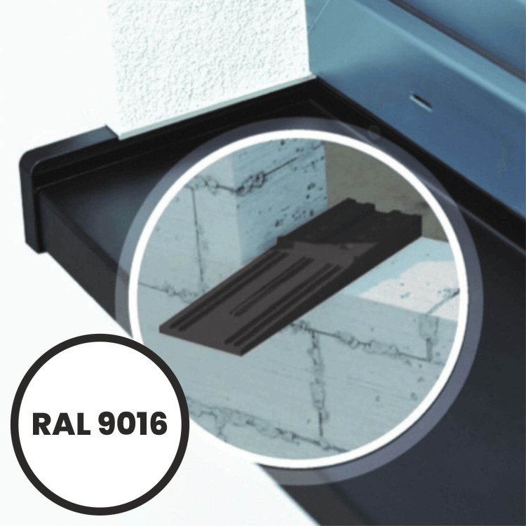System SMART – montaż na adapterach – zakończenia aluminiowe SMART Classic – RAL 9016.jpg