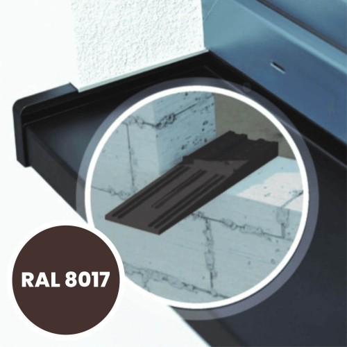 System SMART – montaż na adapterach – zakończenia aluminiowe SMART Classic – RAL 8017.jpg