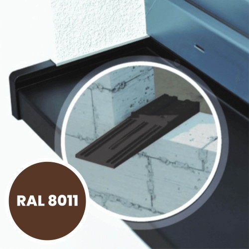 System SMART – montaż na adapterach – zakończenia aluminiowe SMART Classic – RAL 8011.jpg